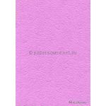 Handmade Embossed Paper - Pebble Heart Hot Pink Matte A4 | PaperSource