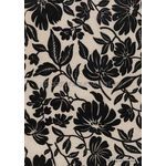 Chiffon Magnolia | Mink Chiffon with Black Flocked Floral Print, A4 120gsm | PaperSource