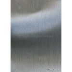 Embossed | Brushed Silver Grey Embossed Metallic 120gsm Paper with black on reverse - close up view| PaperSource
