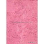 Batik Metallic | Pink with Silver 200gsm Handmade Recycled A4 card | PaperSource