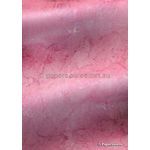 Batik Metallic | Pink with Silver 200gsm Handmade Recycled A4 card-curled | PaperSource
