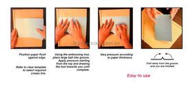 Deluxe Creasing Board with Free Scoring and Embossing Tool. Instructions on how to create Professional Creases | PaperSource