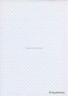 Precious Metals | Bead White with White Rainbow Raised Pattern on Chiffon A4 | PaperSource