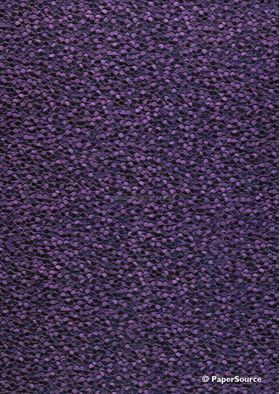 Embossed Pebble Violet Purple Style B pearlescent colour, A4 handmade recycled paper