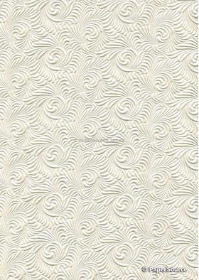 Embossed | Wave Quartz 1-sided Pearlescent A4 handmade, recycled paper | PaperSource