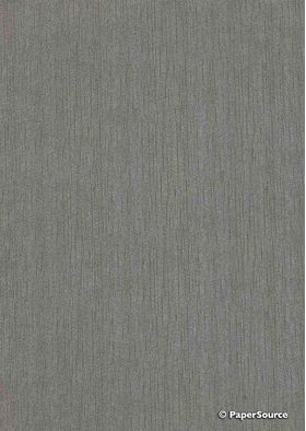 Embossed | Brushed Silver Grey Embossed Metallic 120gsm Paper with black on reverse | PaperSource