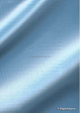 Silk Charmeuse Baby Blue, a fabric backed onto a 90 gsm A4 paper and embosses and prints well | PaperSource